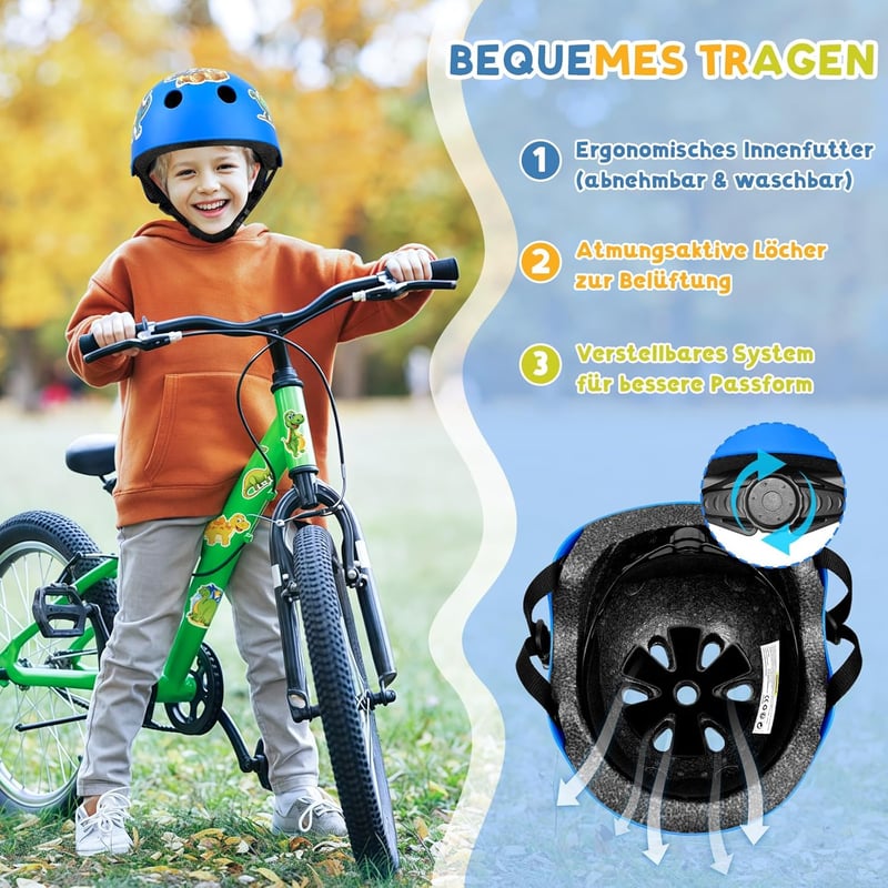 LeapBeast Kerékpáros Sisak, L-es méret  Szellőzéses Könnyű Skateboard BMX Roller Gyerek Felnőtt