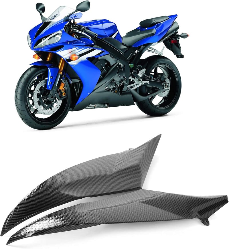 Leapiture Motorkerékpár Tank Oldalsó Panel Carbon Fiber R1 2004-2006