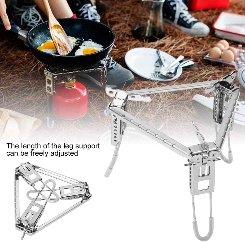 Leapiture összecsukható gázfőzőhely kemping tripod piknik grillezéshez