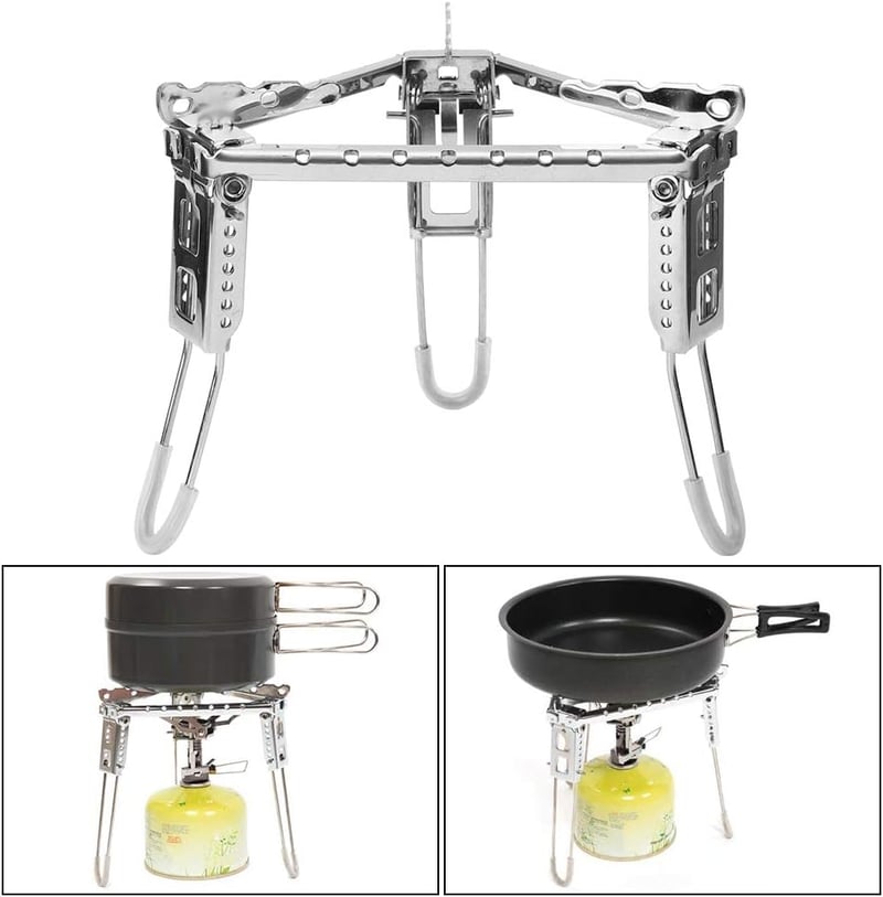 Leapiture összecsukható gázfőzőhely kemping tripod piknik grillezéshez