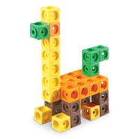 Sada kociek Learning Resources MathLink – 100 ks matematických kociek pre deti, 10 farieb, vzdelávacia hra na počítanie od 5 rokov 6