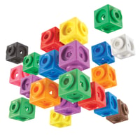 Sada kociek Learning Resources MathLink – 100 ks matematických kociek pre deti, 10 farieb, vzdelávacia hra na počítanie od 5 rokov 4