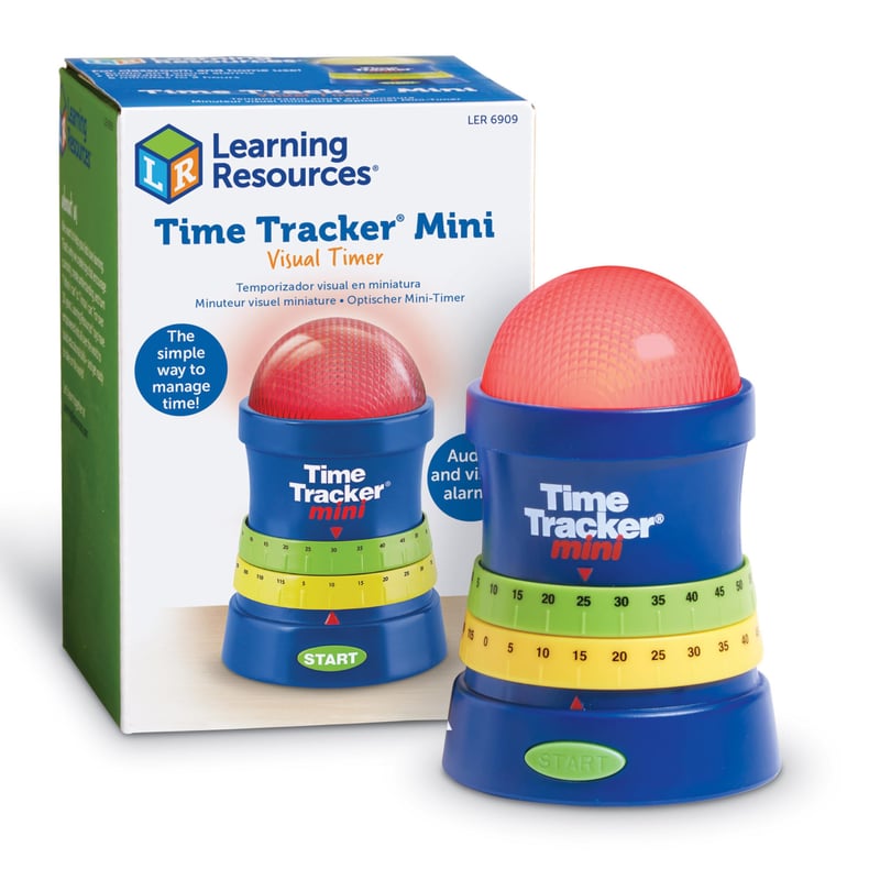 Learning Resources Time Tracker Mini – Vizuálny časovač pre deti so svetelnou a zvukovou signalizáciou, učebná pomôcka do triedy aj na doma