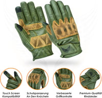 Leatherick Thunder Grip férfi nyári kesztyű 5