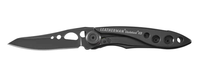 Leatherman Skeletool KB Crni Džepni Nož s Oštricom od Nehrđajućeg Čelika i Otvaračem za Boce - Lagan, Kompaktan Aluminijski Dizajn, 36,8g
