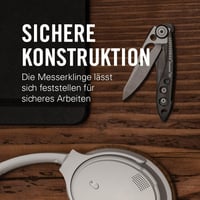 Leatherman Skeletool KB Fekete Zsebkés Rozsdamentes Acél Pengével és Sörnyitóval - Könnyű, Kompakt Alumínium Kialakítás, 36,8g 5