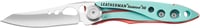 Leatherman Skeletool KB Zsebkés Rozsdamentes Acél Pengével és Sörnyitóval - Kék/Rózsaszín, Könnyű Kompakt Kivitel, 6,6 cm-es Penge 1