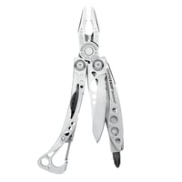 Multifunkčný vreckový nástroj Leatherman Skeletool – 7 nástrojov s ovládaním jednou rukou, nehrdzavejúca oceľ, 142 g, strieborný, s karabínou 1
