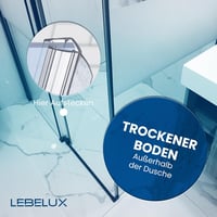 LebeLux Zuhanytömítés 2x100cm Zuhanykabin Ajtó Tömítő Gumi 5-8mm Üvegajtóhoz PVC Vízzáró Szalag Zuhanyfülke Alsó Oldalsó Tömítés 5