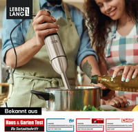 LEBENLANG 1000W Merülőmixer Rozsdamentes Acél Splash Guard és 8 Fokozat Turbo Funkcióval 7