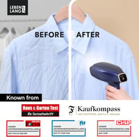 LEBENLANG 1500W kézi ruhasteamer 300ml tartállyal, 2 fej és vasalókesztyű 5