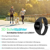LEBEXY Pedométer Óra Lépésszámláló Fitness Tracker Futáshoz Sétához Úszáshoz Férfiaknak Nőknek 6