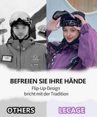LECAGE Síszemüveg Flip-Up Mágneses Anti-Fog UV400 Férfi Női Snowboard 6