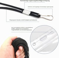 Lechengjia vízálló függőleges kártyatartó nyakpánttal - 20 db 3