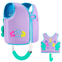 Lechin Detská plavecká vesta z neoprénu a EPE peny 15-19 kg (2-3 roky), modrý farebný blok, pomôcka na učenie plávania 1