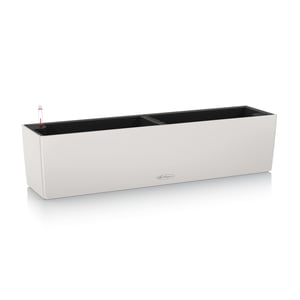 Lechuza Balconera Colour 80 balkonska posuda svijetlosiva, 79x19x19 cm, posuda za cvijeće sa sustavom za samozalijevanje za balkon