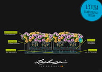Balkónový kvetináč Lechuza BALCONERA Cottage 80, mokka hnedý, 79x19x19 cm so zavlažovacím systémom 4