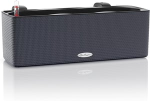 Kompletná sada balkónových kvetináčov Lechuza Balconissima Colour 40 - 40x14x13,5 cm, tmavosivá (darkslategray)