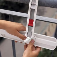LECHUZA Balkonláda tartó fehér 80-100 cm-es balkonláda-hoz 3