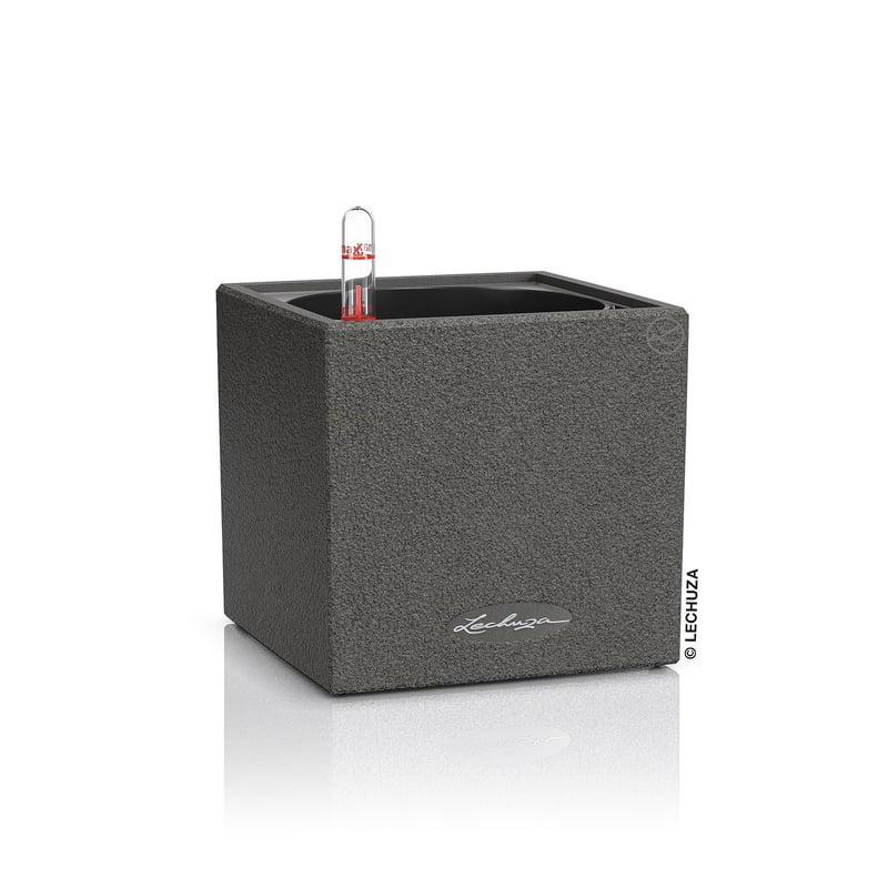 Lechuza Canto Stone 14 posuda za začinsko bilje sa sustavom za navodanjavanje – Grafitno siva posuda za biljke