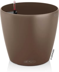 Lechuza Classico Colour 18 Mogyoróbarna Önöntözö Kaspó - 19 x 19 x 17 cm, Brown (Nutmeg) 1