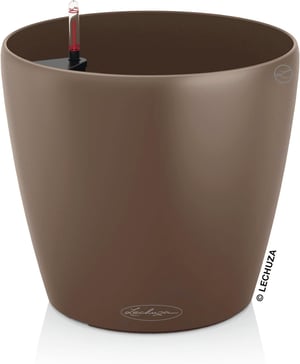 Samozavlažovací kvetináč LECHUZA Classico Color 18 – muškátovo hnedý – 19x19x17 cm