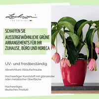 Sada kvetináčov Lechuza Classico Premium LS 28, vysoký lesk, biela 16040, so zavlažovacím systémom 5