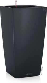 LECHUZA CUBICO Color 22 Slate Grey modern kocka virágcserép - Single 1