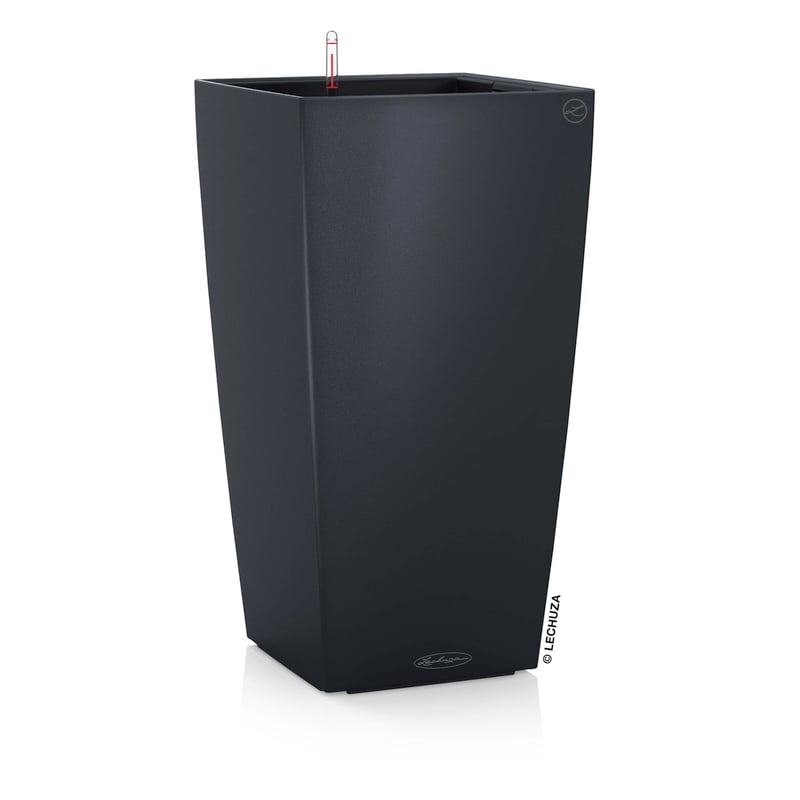 Kvetináč Lechuza Cubico Color 22 – bridlicovo sivý