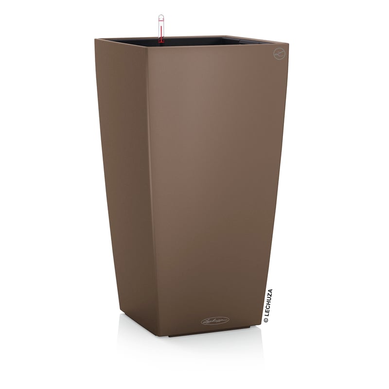 Lechuza CUBICO Color 40 önöntöző virágcserép szett - Muskat szín, 40 cm, belső tartállyal