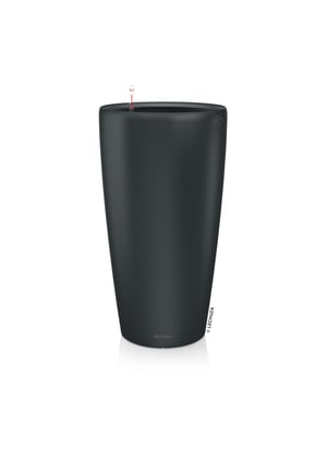 LECHUZA Rondo Premium 40 stupna posuda za biljke sa sustavom za navodnjavanje, Ø40x75 cm - mat bazalt siva