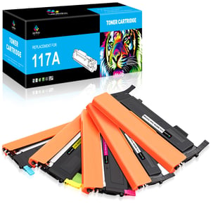 LeciRoba 117A Toner za HP Color Laser MFP-179fnw MFP-178nw 150nw 150a pisač W2070A W2071A W2072A W2073A 5 kom. (2 crna, 1 cijan, 1 magenta, 1 žuti)