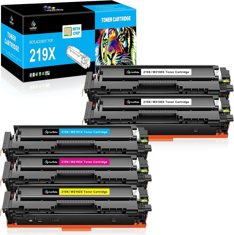 LeciRoba 219X (W2190X / W2190A) utángyártott toner HP Color LaserJet Pro - 5 db