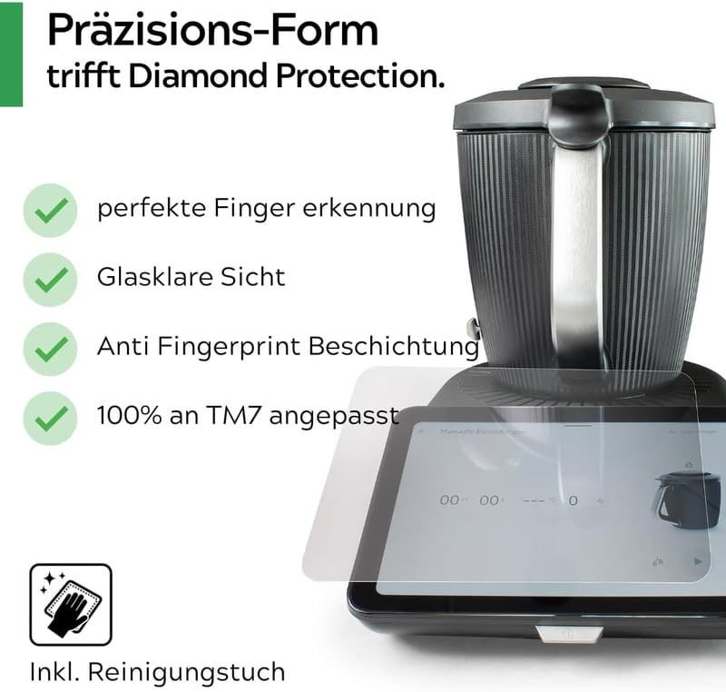 Leckerhelfer Thermomix TM7 kijelzővédő fólia - karcolásálló, buborékmentesség
