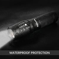 Lanternă LED cu zoom de 3000 lumeni, rezistentă la apă, de înaltă luminozitate, pentru camping și urgențe, utilizare la interior și exterior 3