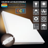 LED prisadené stropné svietidlo ATOMANT 60x60 cm 48W CCT 3000-6500K 5500lm stmievateľné 2