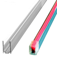 Hliníková lišta LED-Mafia 50 cm pre LED neónový flex pás 12V 5x12, osvetlenie do sauny pod lavicu 1