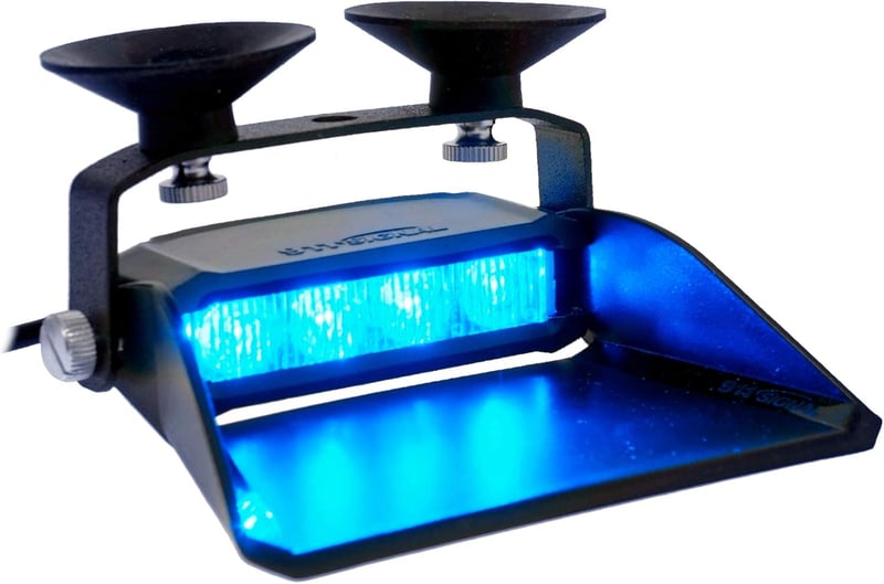 LED-MARTIN S4 Kék Úttorlasz Lámpa ECE-R65 Jóváhagyott 19 Villanásminta