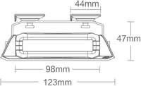 LED-MARTIN S4 Kék Úttorlasz Lámpa ECE-R65 Jóváhagyott 19 Villanásminta 5