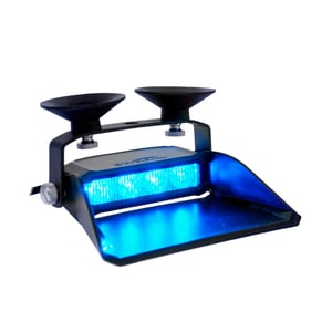 Výstražné svetlo na zábrany LED-MARTIN S4, ECE-R65, 19 zábleskových vzorov – modré