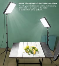 LED Videó Lámpa Szett (2 db) – 2500–8500K Állítható Fényerő, 160 cm Állvánnyal, USB-s Stúdiólámpa Videóhoz, YouTube-hoz, Fotózáshoz 6