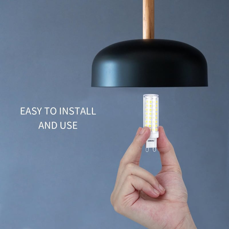 LEDBOKLI G9 LED Izzó Dimmelhető Meleg Fehér 10W 3000K - 100W Halogén Helyettesítő, 900 Lumen, Energiatakarékos Kis Izzó, 5 Darabos