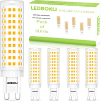 LEDBOKLI G9 LED Izzó Meleg Fehér 12W 3000K - 100W Halogén Helyettesítő, 1100 Lumen Energiatakarékos Villanykörte 360° Fényszög 1