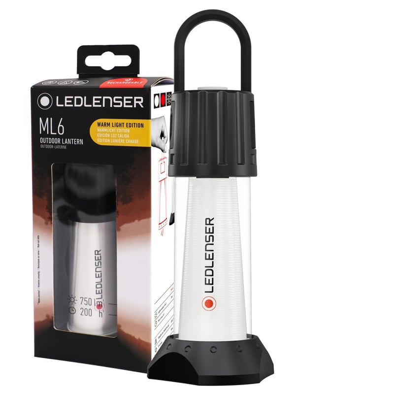 Nabíjateľné LED svietidlo Ledlenser ML6 s teplým svetlom, 200-hodinová výdrž
