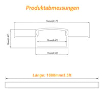 LEDLightsWorld hliníkový LED profil pre 12 mm LED pásik, 10 ks, 1 m s mliečnym krytom, vstavaný profil do sadrokartónu na strop a stenu 3