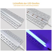 LEDLightsWorld hliníkový LED profil pre 12 mm LED pásik, 10 ks, 1 m s mliečnym krytom, vstavaný profil do sadrokartónu na strop a stenu 6