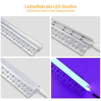 LEDLightsWorld Hliníkový LED profil pre 13 mm LED pásik, 4 ks, 1 m, mliečny difúzor — hliníkový profil je ohnutý (stav: viď 2. obrázok) 9