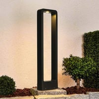 ledmo Kültéri LED Kerti Lámpa - 12W Fekete Alumínium Állólámpa, IP65 Vízálló, 3000K Meleg Fehér, 1100lm, Ösvény Világítás Kertbe, Udvarra 1