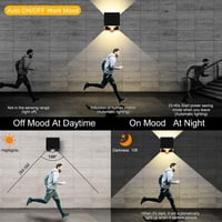 LEDMO LED Kültéri Fali Lámpa Mozgásérzékelővel 20W IP65 Vízálló 3000K Meleg Fehér 4db 6