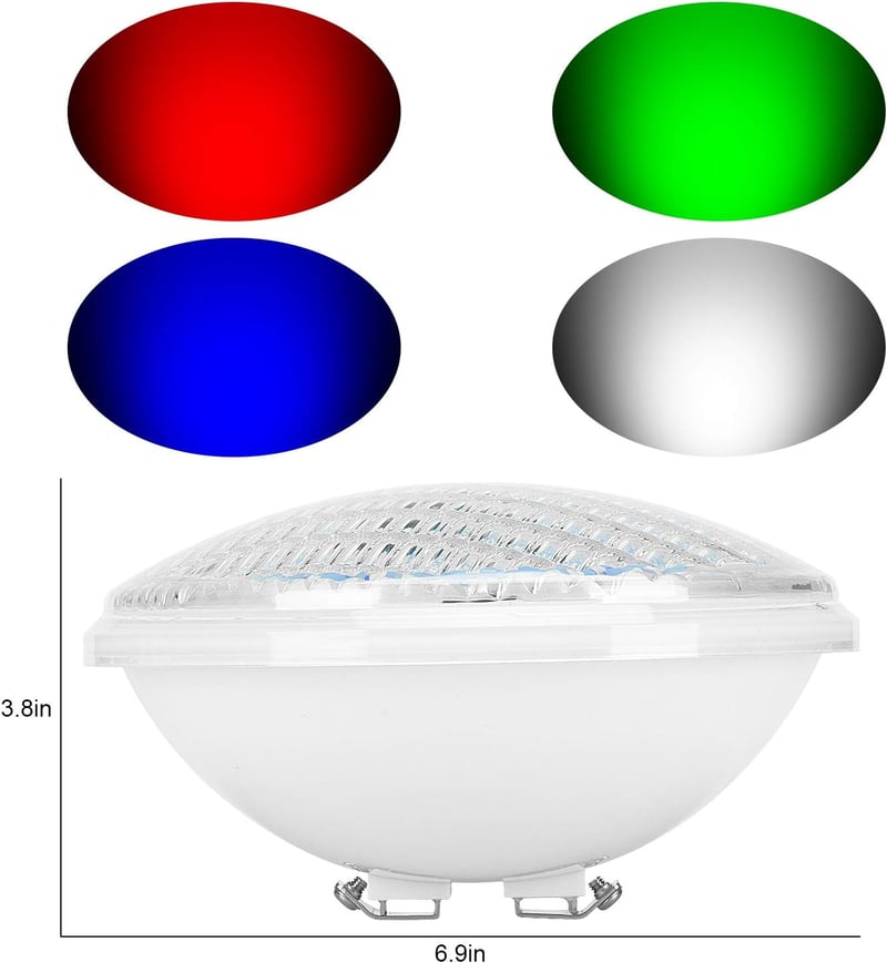 Ledmo RGBW 40W LED medence lámpa PAR56 IP68 vízálló távirányítóval